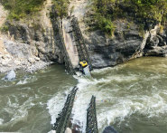 Bailey bridge connecting Gyalpoizhing-Nganglam collapses