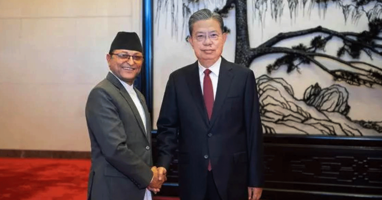 राष्ट्रिय सभाका अध्यक्ष तिमिल्सिना र चीन जनकंग्रेसका अध्यक्षबीच भेटवार्ता