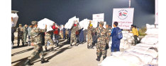 Relief materials sent by India dispatched to Jajarkot, Rukum