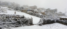 Snowfall in Humla, Mustang
