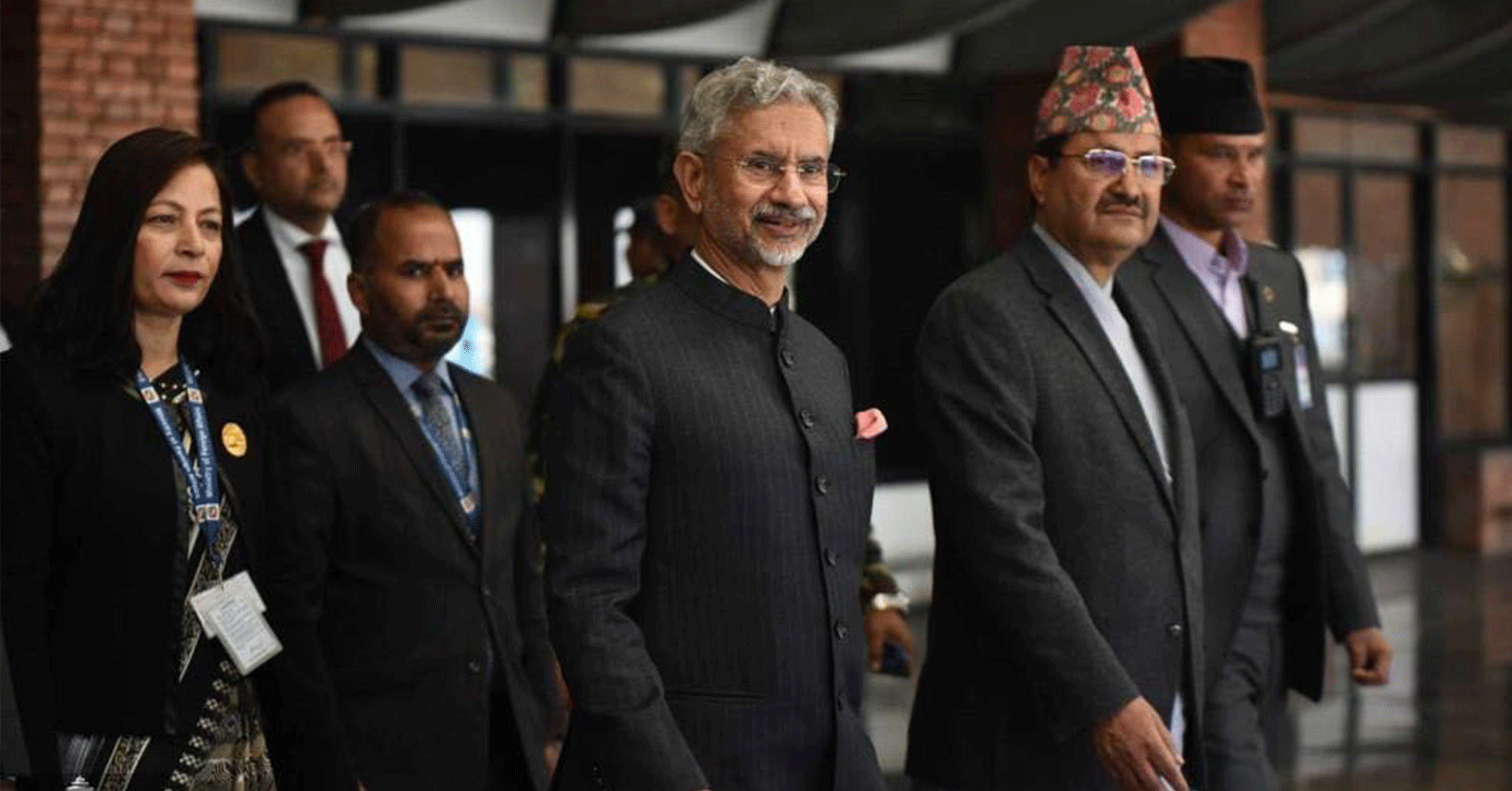 भारतीय विदेशमन्त्री जयशंकर काठमाडौंमा