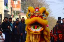 China brings Dragon Dance to the Thamel Street