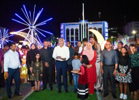 Republic Square fountain re-established, festive lights ahead of Eid