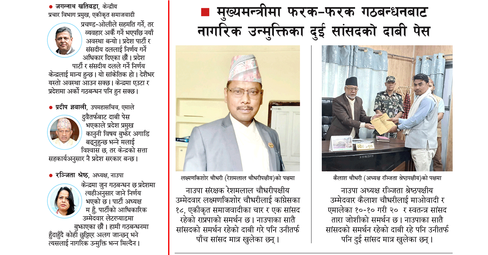 गठबन्धनमा खटपट