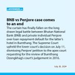 BNB vs Penjore case comes to an end