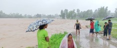 चौधर नदीले २० बिगाह जमिन कटान, ११४ घर जोखिममा
