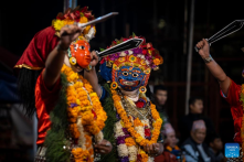 Kartik Naach festival celebrated in Lalitpur, Nepal