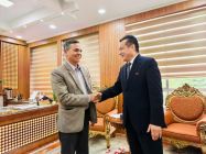 张茂明大使拜会尼泊尔内政部长阿亚尔